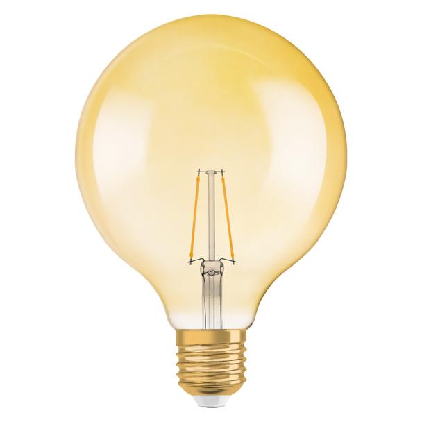 Lampa LED Vintage 1906 CL GLOBE125 Filament szkło przezroczyste GOLD 22 non-dim 2,5W 825 E27