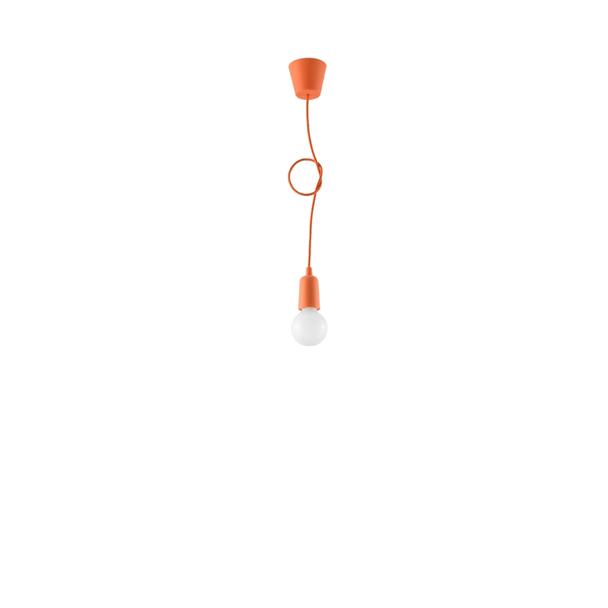 Sollux Lampa wisząca DIEGO 1 pomarańczowy SL.0584