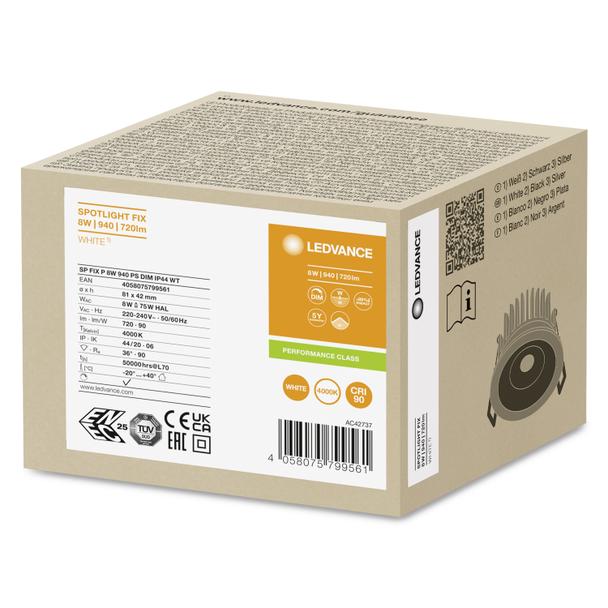 Oprawa SP FIX P 8W 940 PS DIM IP44 WT