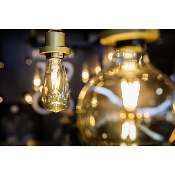 Lampa LED Vintage 1906 dim CL GLOBE125 Filament szkło przezroczyste GOLD 55 dim 7W 825 E27
