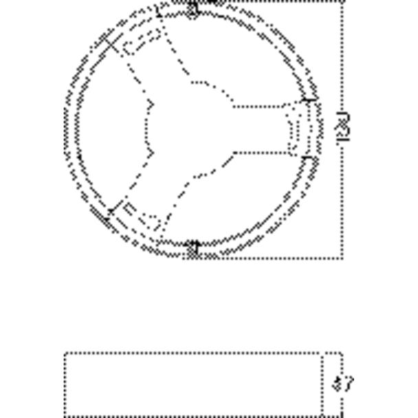Ramka do oprawy DOWNLIGHT IP44 DN 190 WT