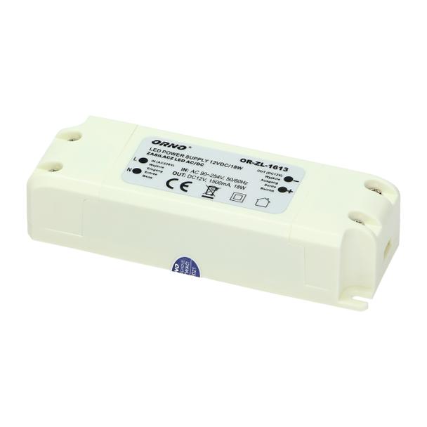Zasilacz LED 12V DC 18W 1,5A IP20 OR-ZL-1613 ORNO