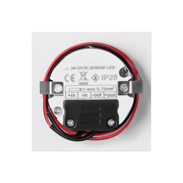 DRACO LED NEW 1,5W, oprawa schodowa podtynkowa, 12VDC, 30lm, 4000K, biała, czujnik ruchu i zmierzchu AD-OS-6164LR4/W ORNO
