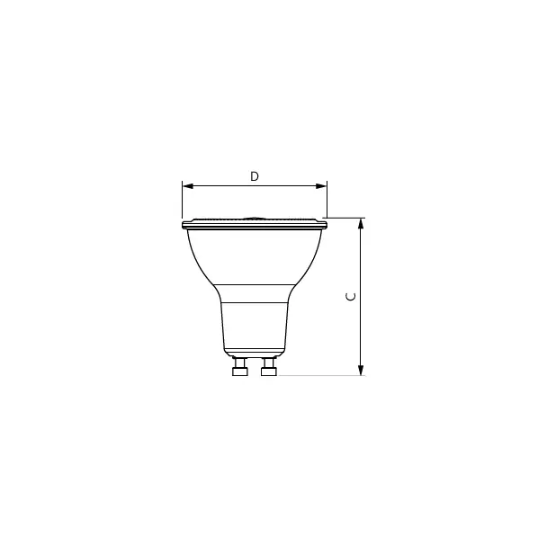 Żarówka LED ściemnialna klasa A 2,1W=50W 400lm 3000K barwa ciepła LEDspot UE 2,1-50W GU10 830 EELA 5 9,29004E+11 PHILIPS