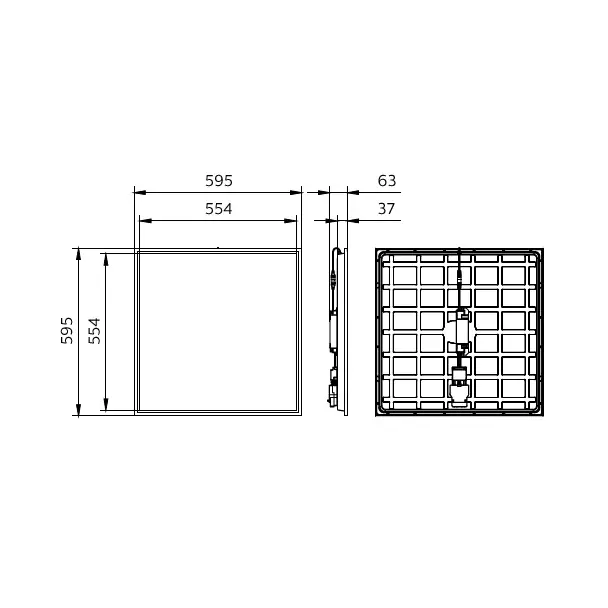 Panel LED Coreline RC132V G6 UGR19 38/26W 3100/3600/4300lm IP20/44 4000K barwa neutralna ściemnialna 9,11402E+11 PHILIPS