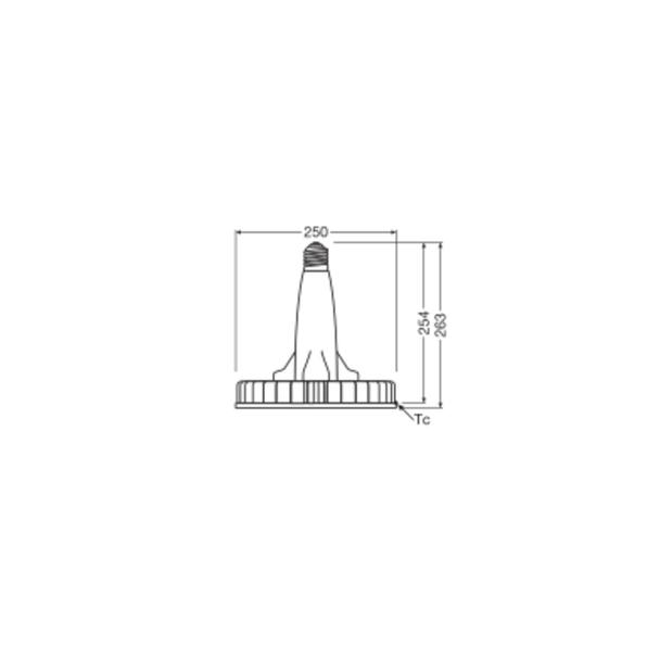 Lampa HID LED HB 105W/840 230V UN E40 4X1 LEDV