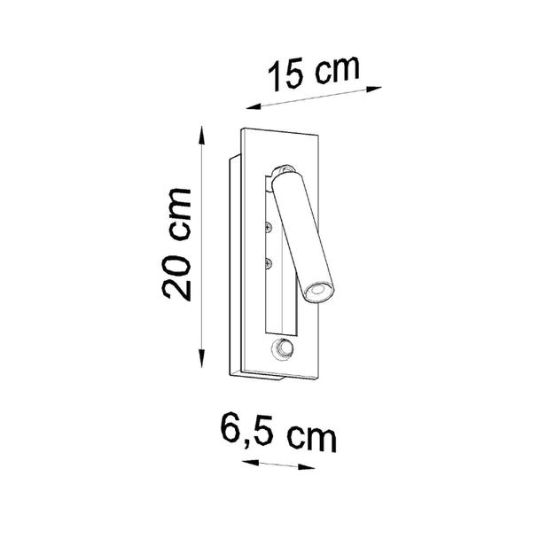 Sollux Kinkiet ENIF czarny SL.0956