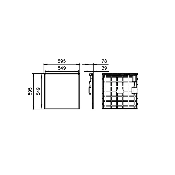 Panel LED Coreline RC132V G6 50S/940 PSU W60L60 NOC IP65 9,11402E+11 PHILIPS