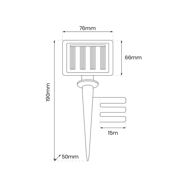 Girlanda solarna Micro Led ogrodowa oprawa 15m 150LED MILAGRO EKO0624 Milagro
