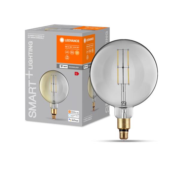 Lampa LED SMART+ WiFi CL Globe200 Smoke DIM 37  6W/825 E27