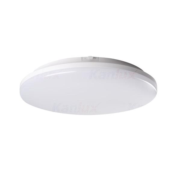 Plafoniera LED okrągła z mikrofalowym czujnikiem ruchu STIVI LED 24W-NW-O-SE 3120lm 4000K barwa neutralna IP65 IK08 35001 KANLUX
