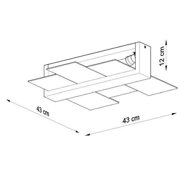 Sollux Plafon FENIKS 2 naturalne drewno SL.0076