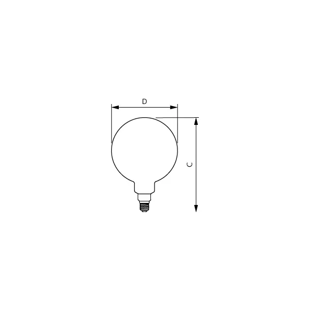 Żarówka LED ściemnialna 7W=40W 470lm 1800K LED classic-giant 40W E27 G200 GOLD 9,29003E+11 PHILIPS