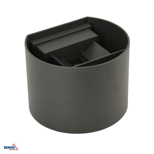 OPRAWA ELEWACYJNA VALIT 12W 4000K 1100LM IP65 100X110X130 OWALNA GRAFIT C25-EL2-KR-205GR-4K BEMKO