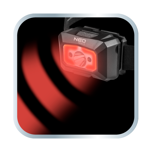Latarka czołowa akumulatorowa USB 250 lm COB LED + czujnik ruchu NEO TOOLS GTX 99-073 GTX Poland