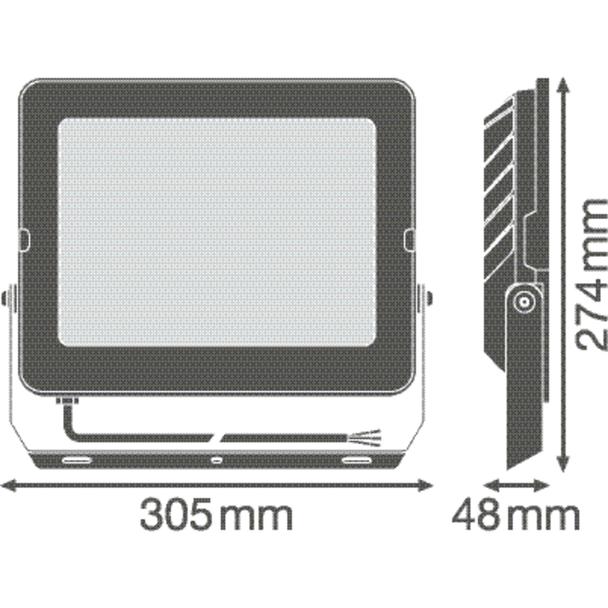 Naświetlacz FLOOD COMPACT V 135W 840 SYM 100 black