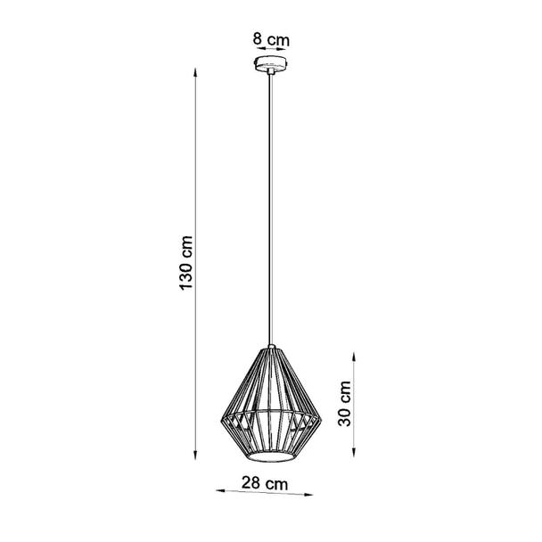 Sollux Lampa wisząca DEMI czarna SL.0298