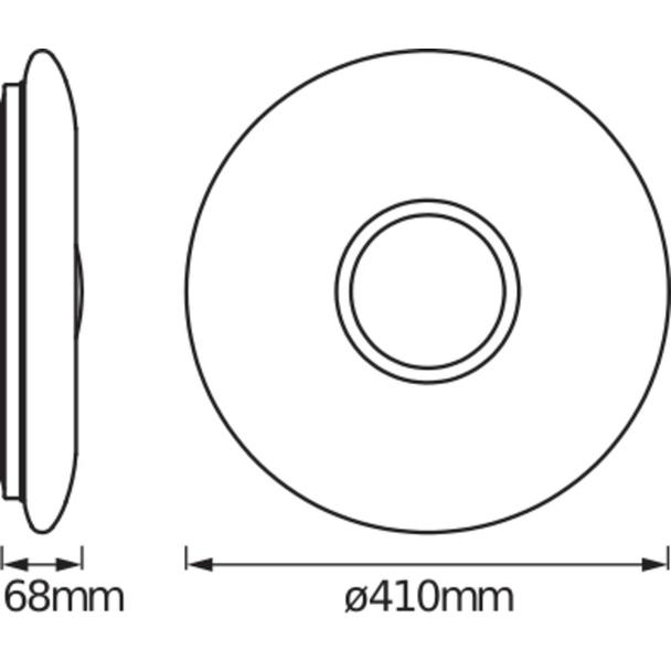 Oprawa SMART+ Orbis Ceiling Kite WIFI TW 410mm WT