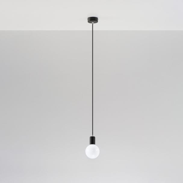 Sollux Lampa wisząca EDISON czarna SL.0152