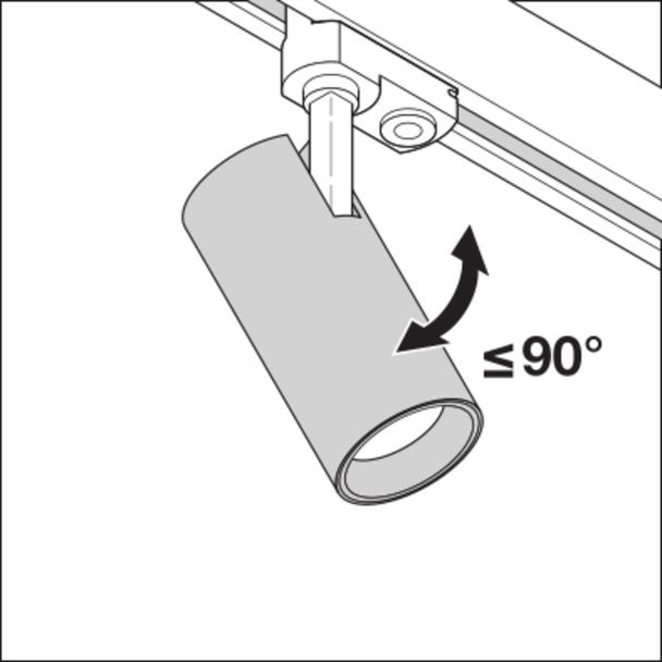 Szynowa oprawa TRACKLIGHT SPOT D75 25W 4000K 90RA NFL WT