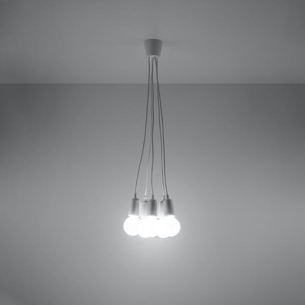 Sollux Lampa wisząca DIEGO 5 biała SL.0571