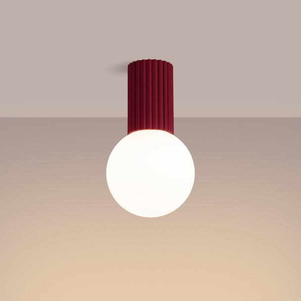 Plafon HALO burgund IP44