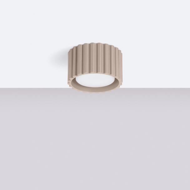 SOLLUX Plafon AURA 1 taupe Gx53 ; SL.1817