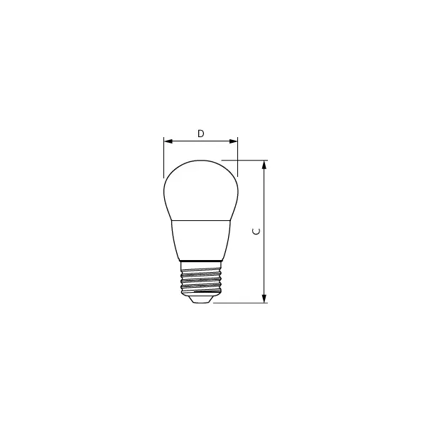 Żarówka LED Kulka 7W=60W 806lm / 4000K barwa neutralna lustre 7-60W E27 840 P48 FR 9,29003E+11 PHILIPS