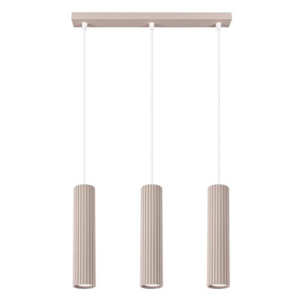 SOLLUX Lampa wisząca KARBON 3L taupe ; SL.1774
