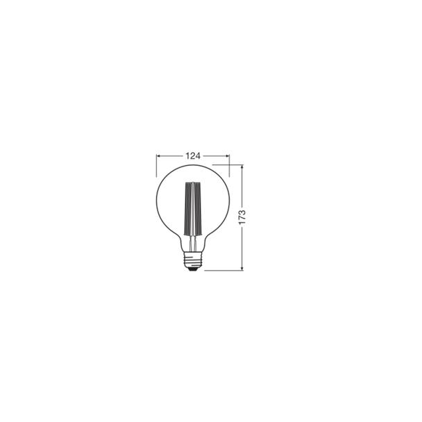 Lampa LED Vintage 1906 GOLD 125 dim 5,8W/822 E27