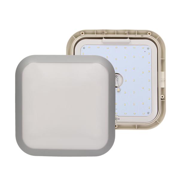 Plafon MONSUN LED 60 SMD2835, szary, IP66, klosz poliwęglan mleczny OR-PL-342GLPM4 ORNO