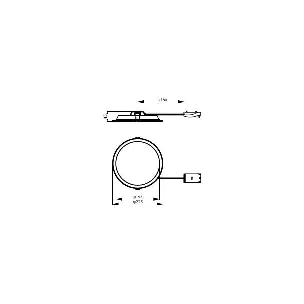Oprawa sufitowa Downlight Ledinaire DN065B G4 19W 2000lm 3000/4000/6500K LED20/ 840 19W 220-240V D20 9,29003E+11 PHILIPS