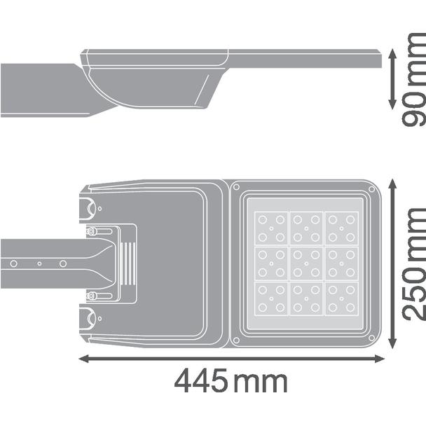 Oprawa uliczna STREETLIGHT FLEX SMALL 13W 727 RV25ST ALW