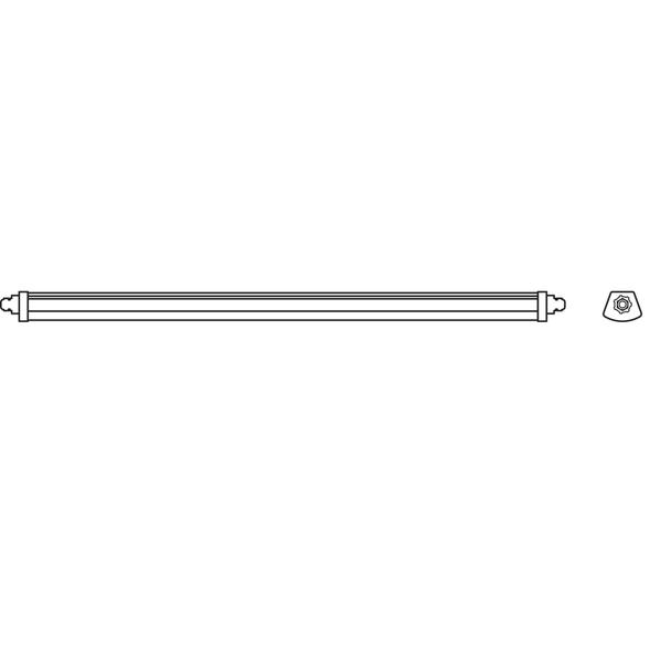 Oprawa DAMP PROOF LED COMPACT 1200 44W 4000K GR IP66