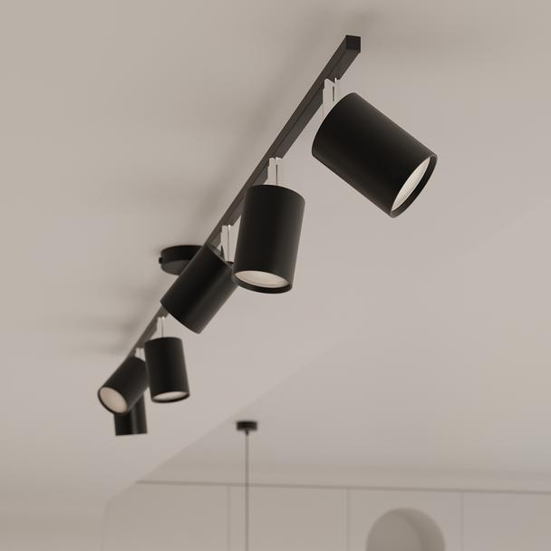 Sollux Żyrandol LEMMI 6 czarny SL.1207