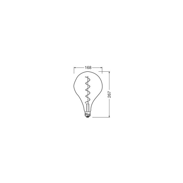 Lampa LED Vintage 1906 LED Filament szkło przezroczyste 15 dim 4,5W/817 E27