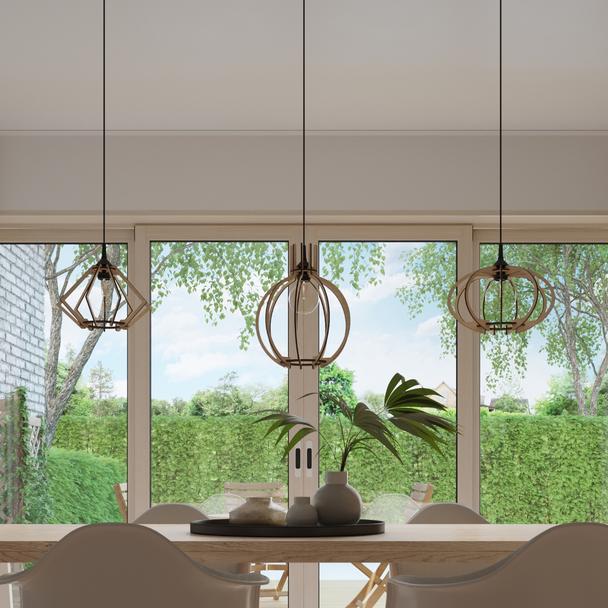 Sollux Lampa wisząca POMPELMO naturalne drewno SL.0393