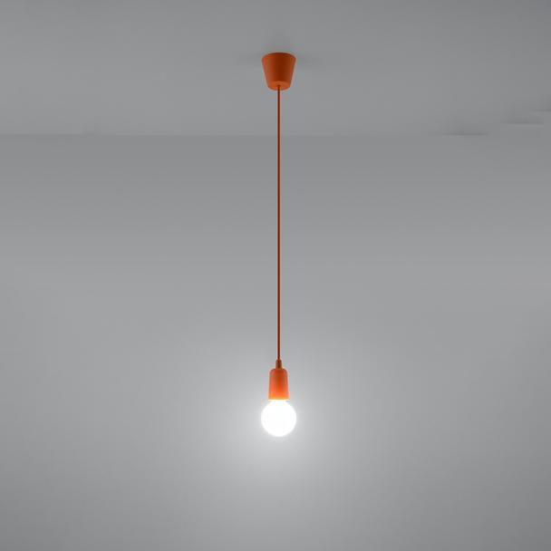 Sollux Lampa wisząca DIEGO 1 pomarańczowy SL.0584