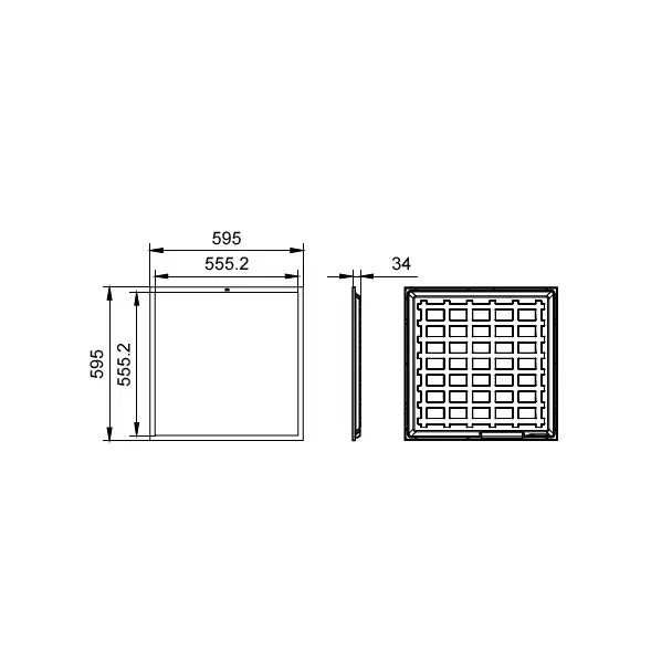 Panel LED PILA RC007B 40W 4000lm IP20 4000K barwa neutralna LED40S/ 840 PSU I W60L60 NOC 9,11402E+11 PHILIPS