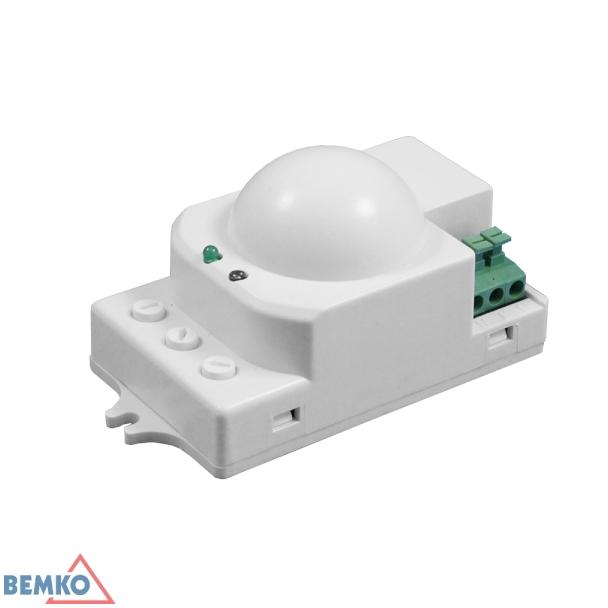 CZUJNIK MIKROFALOWY 1200W 360* IP20 PROSTOKĄTNY BIAŁY mini B52-SES72WH BEMKO