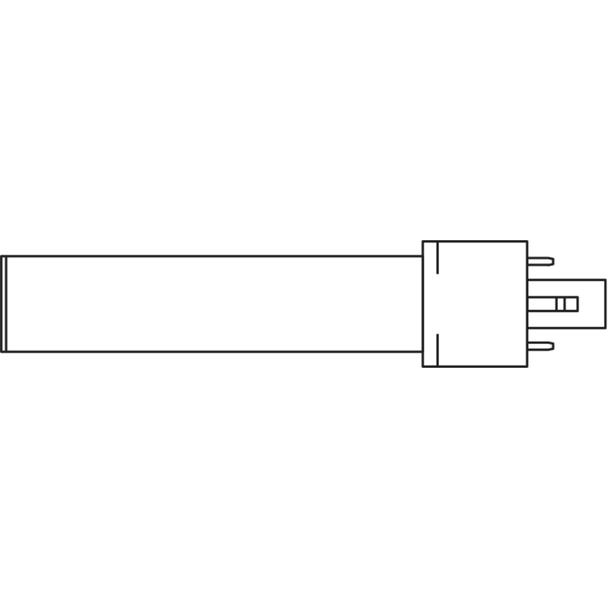 Lampa DULUX S LED FR 11 CCG, AC mains 6W 830 G23