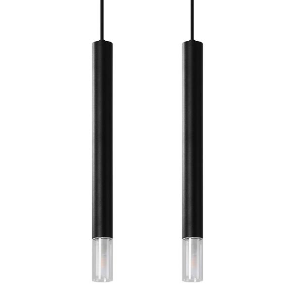 Sollux Lampa wisząca WEZYR 2 czarna SL.0961