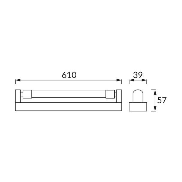 Belka do tub LED TUBI LED 9W 4000K 03547 IDEUS
