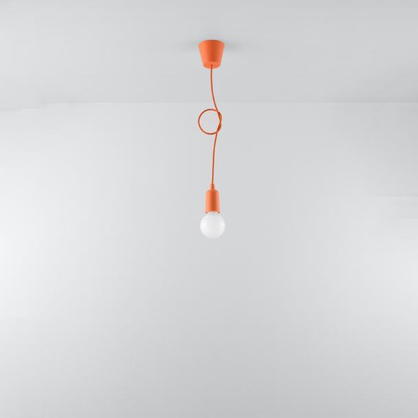 Sollux Lampa wisząca DIEGO 1 pomarańczowy SL.0584