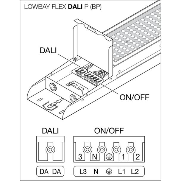 Oprawa LOW BAY FLEX 1200 DALI P 73W 840 W
