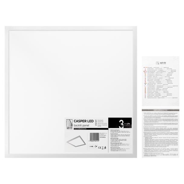 CASPER LED 40W panel typu backlit, 4000lm, IP20, 4000K AD-PD-6602LZM4 ORNO