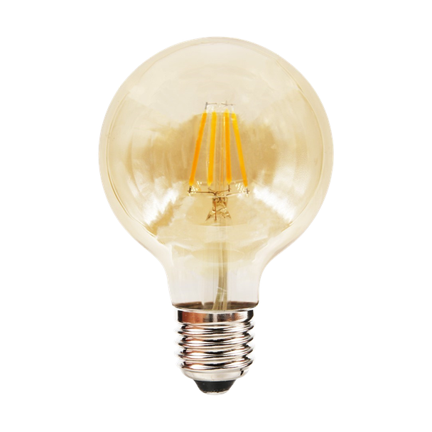 Żarówka Filamentowa LED 6W G80 E27 2700K Amber