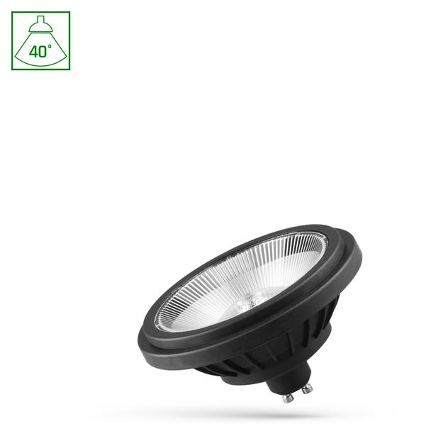 Żarówka LED AR111 GU10 230V 14W BASIC 2 SMD 40ST WW b. ciepła CZARNY Spectrum LED