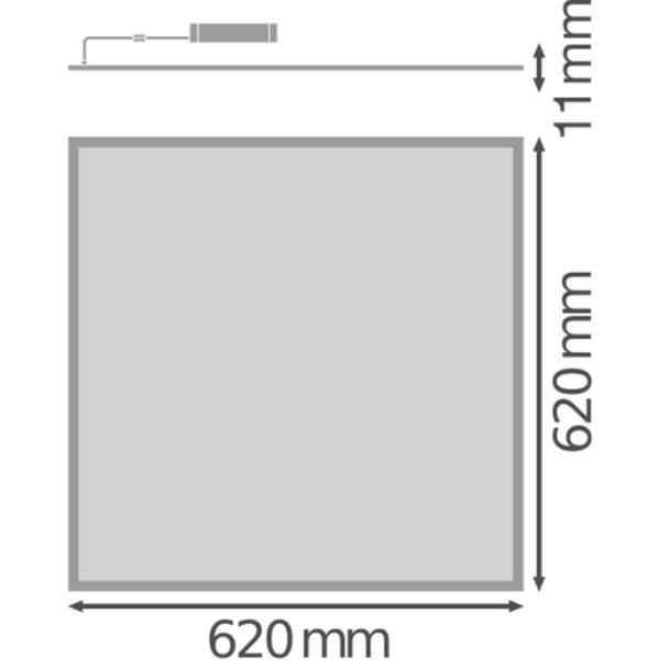 Oprawa BIOLUX HCL PANEL 625 ZB 43W 2700-6500K