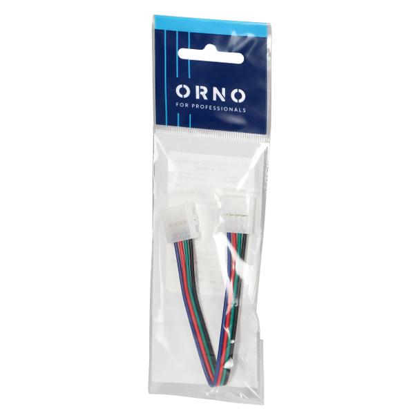 Złączka LED RGB 10mm dwustronna z przewodem AD-TL-6499/Z-P-Z/RGB ORNO